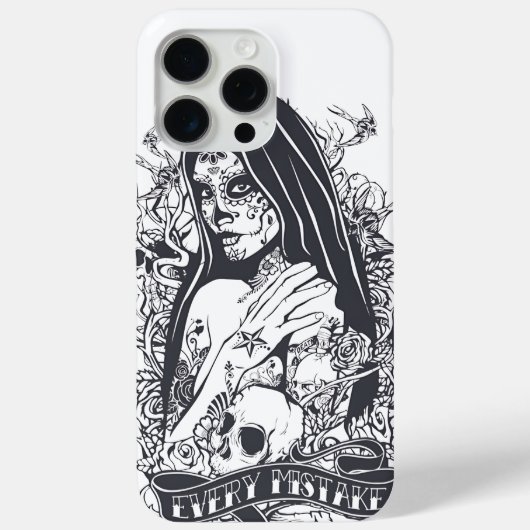 Gothische Suiker Schedel Vrouw Tattoo Kunst Case-Mate iPhone Case (Achterkant)