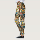 Gothische traditionele  Halloween-groeten Leggings (Links)