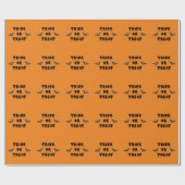 Gothische Trick or treat Cute Bats Cadeaupapier (Vlak)