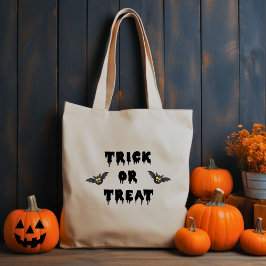 Gothische Trick or treat Cute Bats Tote Bag