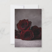 Gothische Trouwdetails Kaart | Donker Romantisch (Achterkant)