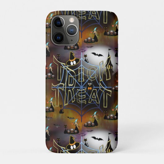 Gothische truc-of-treat spderweb herhaling Case-Mate iPhone case (Achterkant)