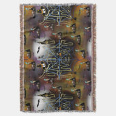 Gothische truc-of-treat spderweb herhaling deken (Voorkant Verticaal)