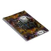 Gothische truc-of-treat spderweb herhaling notitieboek (Rechterzijde)