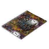 Gothische truc-of-treat spderweb herhaling notitieboek (Linkerzijde)