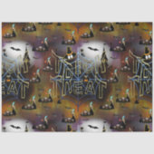 Gothische truc-of-treat spderweb herhaling tissuepapier (Voorkant)