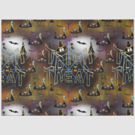 Gothische truc-of-treat spderweb herhaling tissuepapier