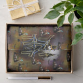 Gothische truc-of-treat spderweb herhaling tissuepapier (Geschenk)