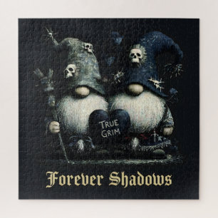 Gothische "True Grim" Gnomes met "Forever Shadows" Legpuzzel