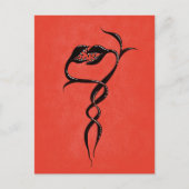 Gothische Valentijn Snake Planten in Love Briefkaart (Voorkant)