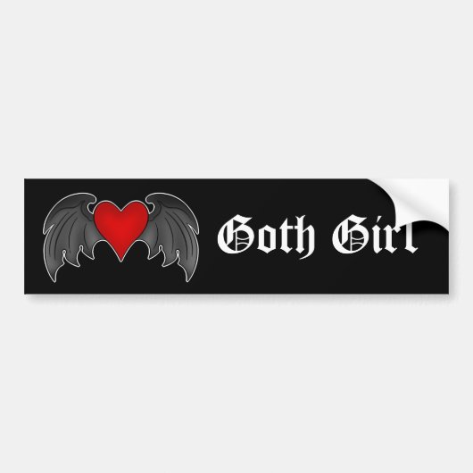 Gothische Valentijnsdag met ingewanden Bumpersticker (Voorkant)