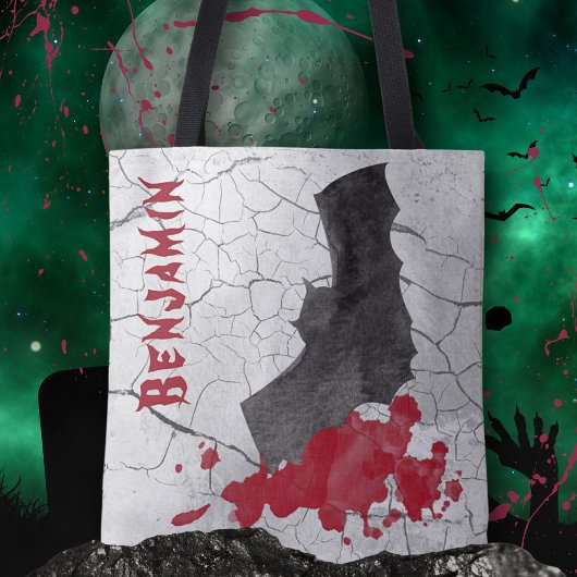 Gothische Vampier Vleermuis Halloween Tote Bag