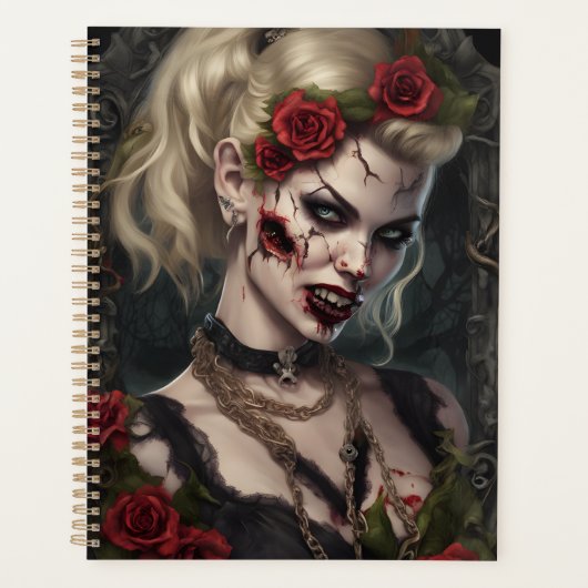 Gothische Vampierkoningin Planner | Donkere Fantas (Voorkant)