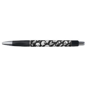 Gothische Vintage Spooky Skulls Pen