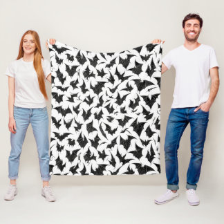 Gothische vleermuizen fleece deken