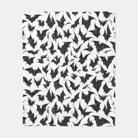 Gothische vleermuizen fleece deken (Voorkant)