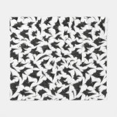 Gothische vleermuizen fleece deken (Voorkant (Horizontaal))