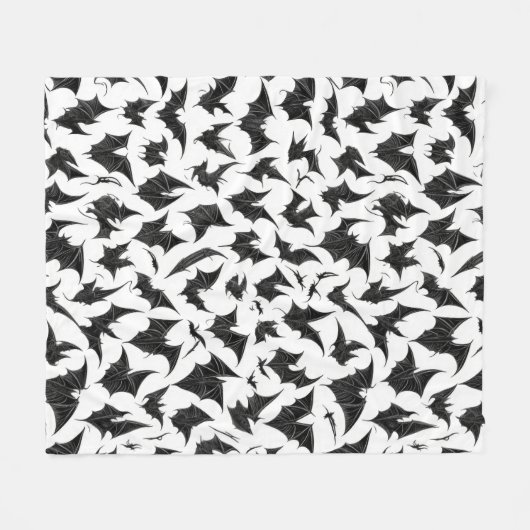 Gothische vleermuizen fleece deken (Voorkant (Horizontaal))