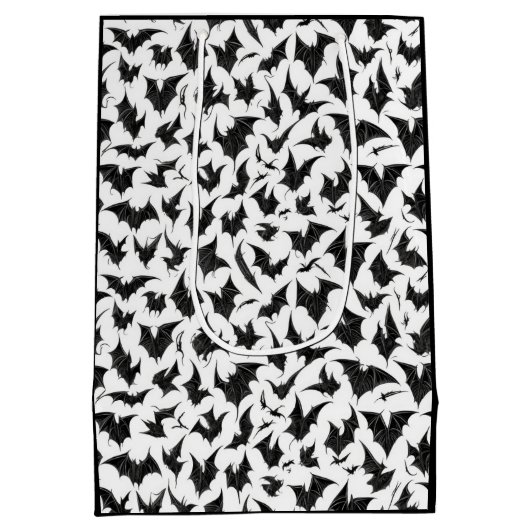 Gothische vleermuizen medium cadeauzakje (Achterkant)