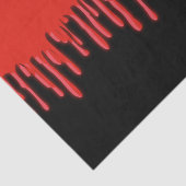 Gothische Vleermuizen & Rode Druipend Bloed Hallow Tissuepapier (Detail)