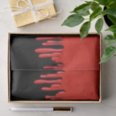 Gothische Vleermuizen & Rode Druipend Bloed Hallow Tissuepapier (Geschenk)