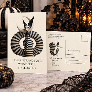 Gothische vreemde Halloween kaart