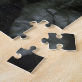 Gothische vrouw met rode rozen legpuzzel (Zijkant)