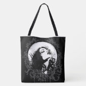 Gothische vrouw tote bag (Achterkant)