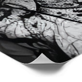 Gothische vrouwen zwart haar | AI Art Poster (Hoek)