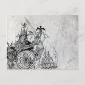 GOTHISCHE WARRIOREN, Barbarian Knachten, Fantasy Briefkaart (Voorkant)