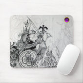 GOTHISCHE WARRIOREN, Barbarian Knachten, Fantasy Muismat (Met muis)