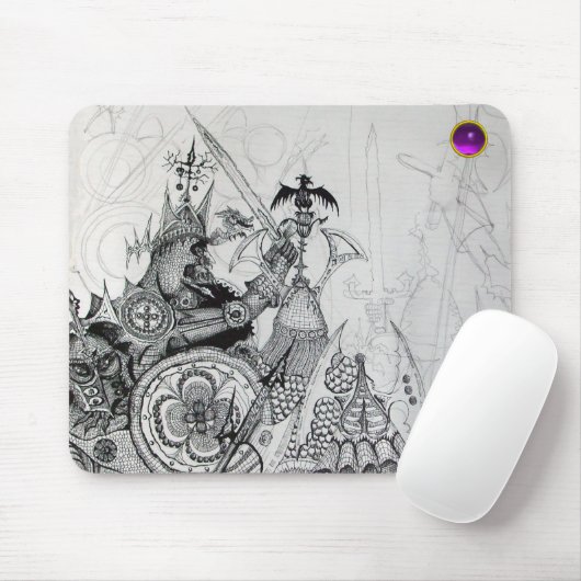 GOTHISCHE WARRIOREN, Barbarian Knachten, Fantasy Muismat (Met muis)