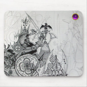 GOTHISCHE WARRIOREN, Barbarian Knachten, Fantasy Muismat