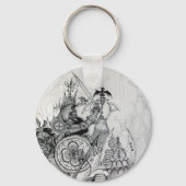 GOTHISCHE WARRIOREN, Barbarian Knachten, Fantasy Sleutelhanger (Achterkant)