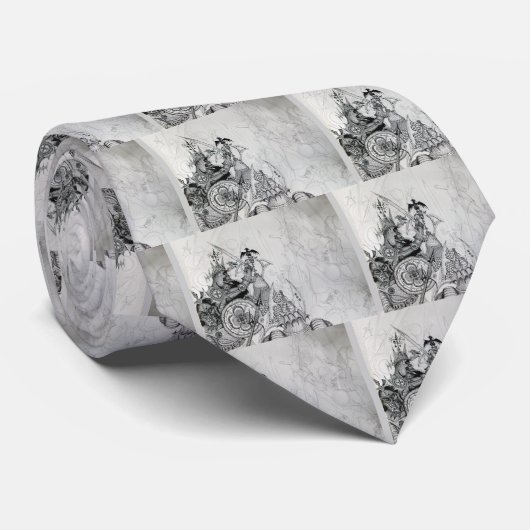 GOTHISCHE WARRIOREN, Barbarian Knachten, Fantasy Stropdas (Opgerold)