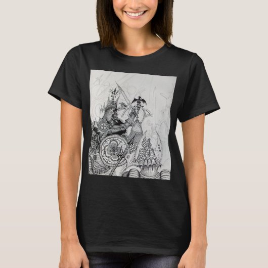 GOTHISCHE WARRIOREN, Barbarian Knachten, Fantasy T-shirt (Voorkant)