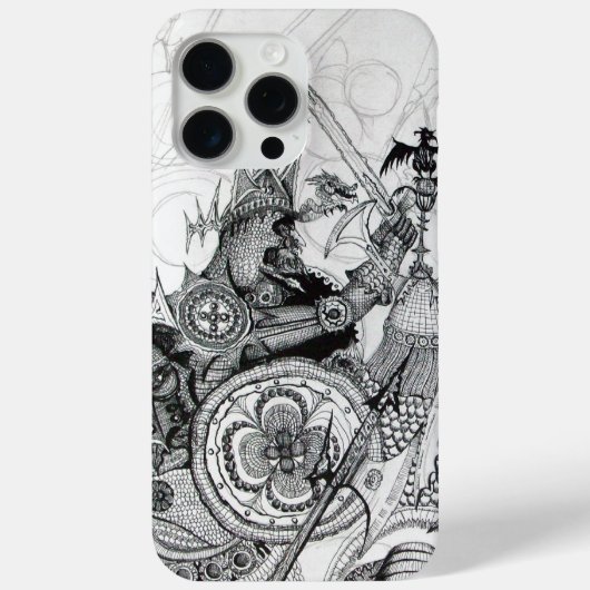 GOTHISCHE WARRIOREN Black White Fantasy Case-Mate iPhone Case (Achterkant)