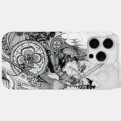 GOTHISCHE WARRIOREN Black White Fantasy Case-Mate iPhone Case (Achterkant (horizontaal))