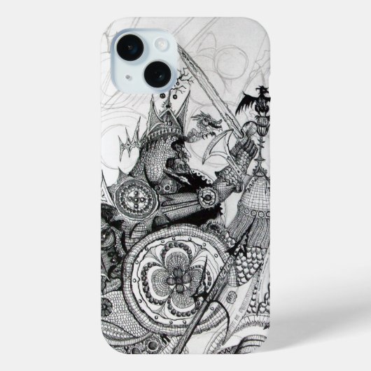 GOTHISCHE WARRIOREN Black White Fantasy Case-Mate iPhone Case (Achterkant)