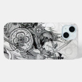 GOTHISCHE WARRIOREN Black White Fantasy Case-Mate iPhone Case (Achterkant (horizontaal))