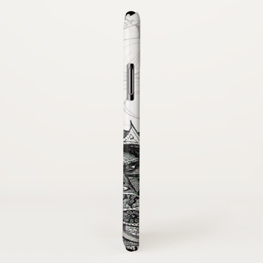 GOTHISCHE WARRIOREN Black White Fantasy Case-Mate iPhone Case (Achterkant / rechts)