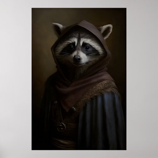 Gothische Wasbeer Kunstprint Victoriaanse Schurk D Poster (Voorkant)