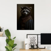 Gothische Wasbeer Kunstprint Victoriaanse Schurk D Poster (Thuiskantoor)
