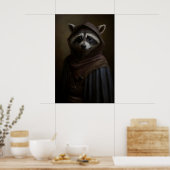 Gothische Wasbeer Kunstprint Victoriaanse Schurk D Poster (Keuken)