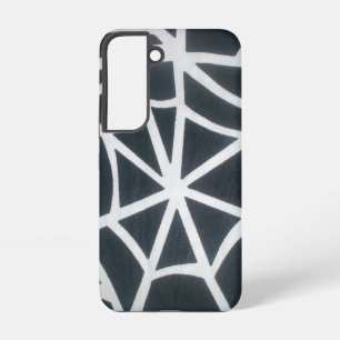 Gothische web-snelheid zwart-wit spinnenweb ontwer samsung galaxy hoesje