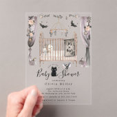 Gothische wieg baby shower uitnodiging (Insitu (Draagbaar))
