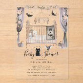 Gothische wieg baby shower uitnodiging (Voorkant)
