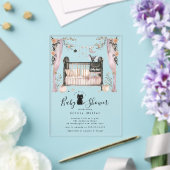 Gothische wieg baby shower uitnodiging (Insitu (Huwelijk))