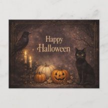 Gothische Zwarte Kat Halloween