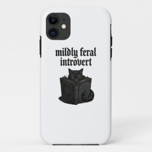 Gothische Zwarte Kat Introvert Leest Boek Wilde Es Case-Mate iPhone Case